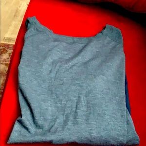 High low long sleeve workout shirt